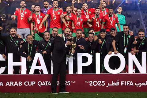 المغرب والأردن.. السكتيوي يهزم السلامي لأول مرة في نهائي كأس العرب 2025